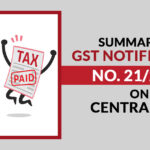 Summary of GST Notification No. 21/2024 on Central Tax