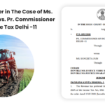 Delhi HC's Order in The Case of Ms. Sangeeta Jain vs. Pr. Commissioner of Income Tax Delhi -11