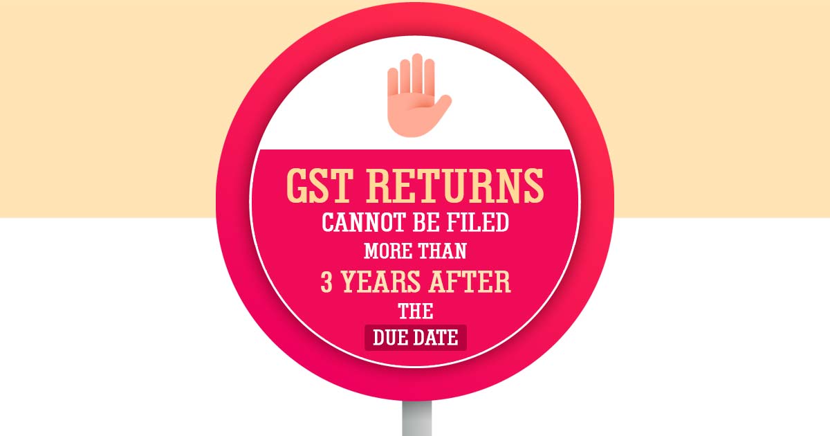 GST Returns Cannot Be Filed More Than 3 Years After the Due Date