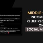 Middle-Class Income Tax Relief Requested on Social Media (X)