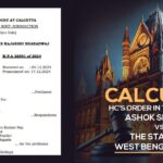 Calcutta HC's Order In the Case of Ashok Sharma vs. The State of West Bengal & Ors