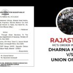 Rajasthan HC's Order In Case of Dharnia Motors vs. Union Of India