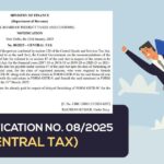 GST Notification No. 08/2025 (Central Tax)