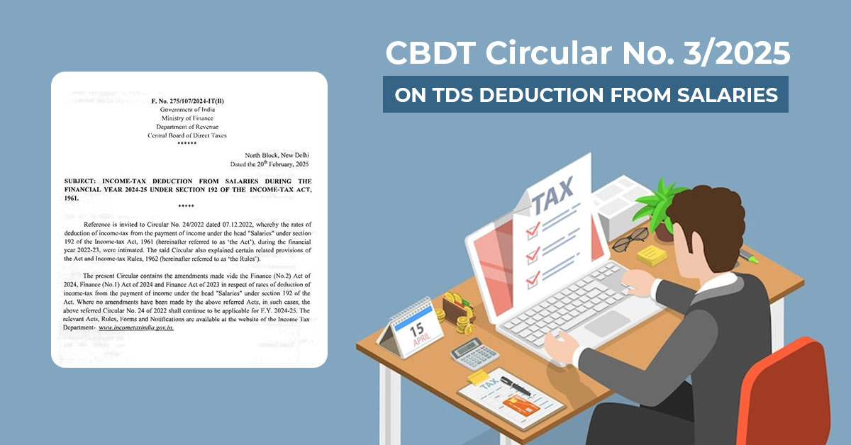 CBDT Circular No. 3/2025 on TDS Deduction from Salaries