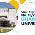 CBDT Notification No. 15/2025 for Bhaikaka University