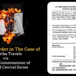 Patna HC's Order in The Case of Siddartha Travels vs. Principal Commissioner of CGST and Central Excise