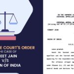 The Supreme Court's Order in the Case of Vineet Jain Versus Union of India