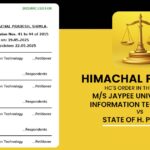 Himachal Pradesh HC's Order in The Case of M/s Jaypee University of Information Technology vs State of H. P. & Ors