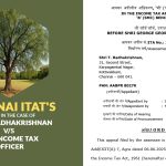 Chennai ITAT's Order in The Case of Shri T. Radhakrishnan vs. The Income Tax Officer