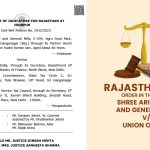 Rajasthan HC's Order in The Case of Shree Arihant Oil and General Mills vs. Union Of India