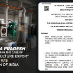 Andhra Pradesh HC's Order in The Case of Baba Agriculture Export vs. Union of India