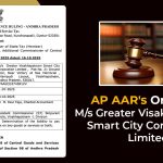 AP AAR's Order for M/s Greater Visakhapatnam Smart City Corporation Limited