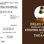Delhi ITAT's Order in The Case of Krishna Gopal Saraf vs The A.C.I.T