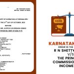 Karnataka HC's Order in the Case of R N Shetty Trust Vs. the Principal Commissioner of Income Tax