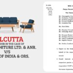 Calcutta HC's Order in The Case of Puspa Furniture Ltd. & Anr. vs Union of India & Ors.
