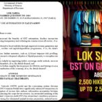 Lok Sabha: GST on Garments Above ₹2,500 Hiked to 18%, Up to ₹2,500 at 5%
