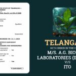 Telangana HC's Order In the Case of M/s. A.G. Biotech Laboratories (India) Ltd. vs. ITO