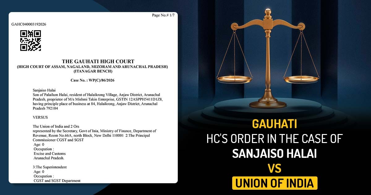 Gauhati HC's Order In the Case of Sanjaiso Halai Vs. Union of India
