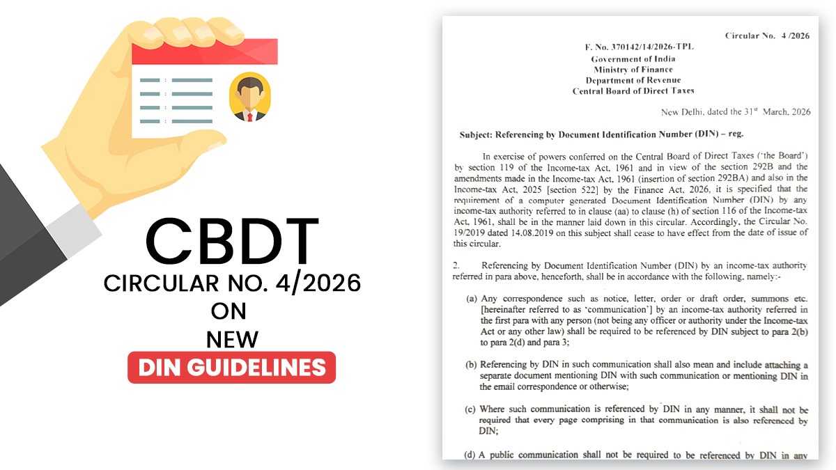 CBDT Circular No. 4/2026 on New DIN Guidelines