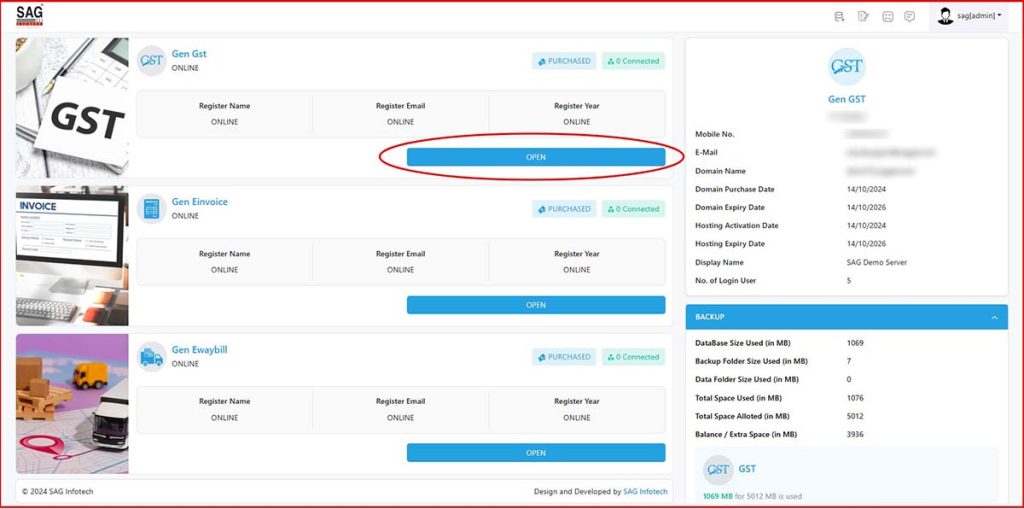 Gen GST Online Software Login