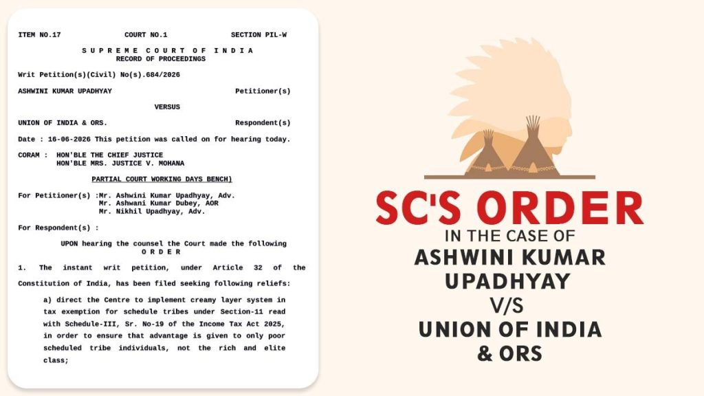 SC's Order in The Case of Ashwini Kumar Upadhyay vs. Union of India & Ors