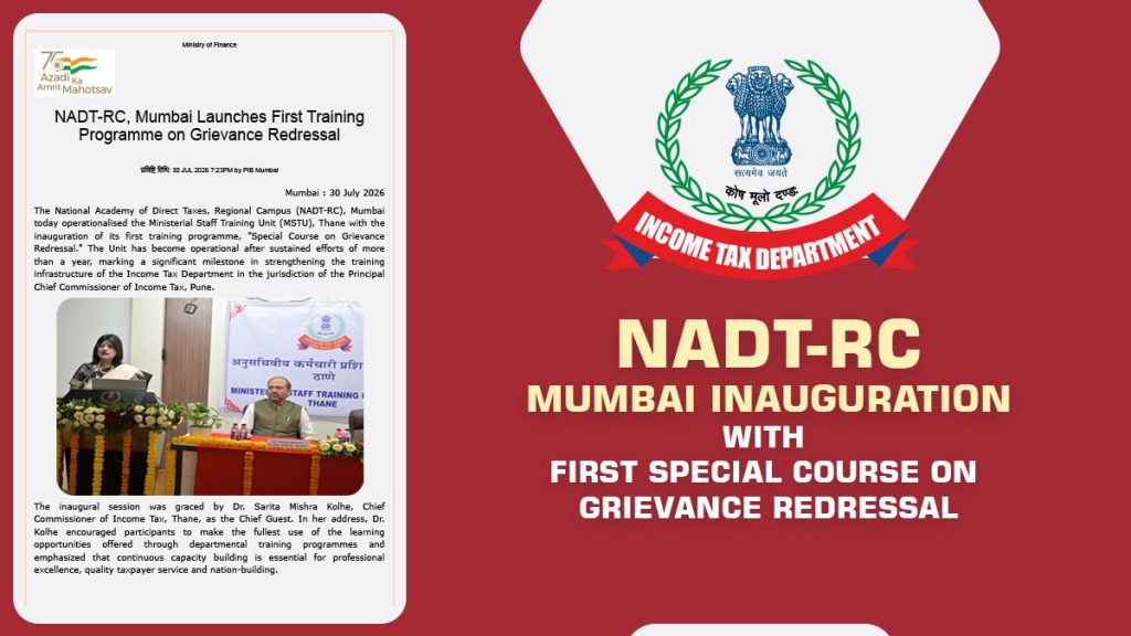 NADT-RC Mumbai Inauguration with First Special Course on Grievance Redressal