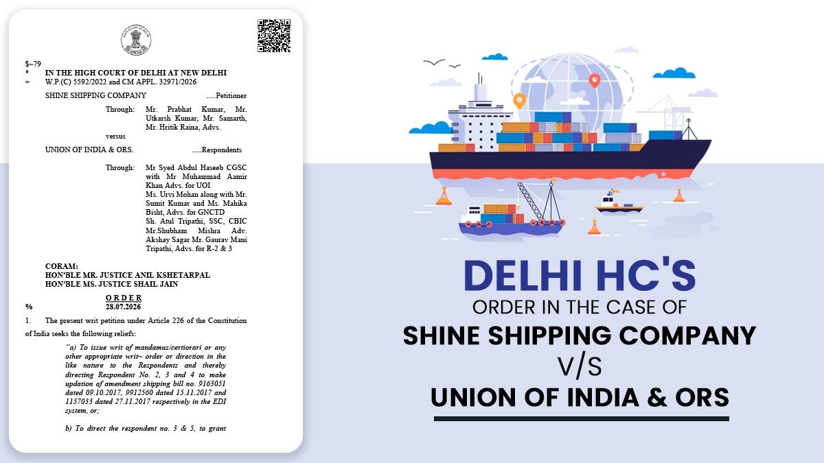 Delhi HC's Order in The Case of Shine Shipping Company vs. Union of India