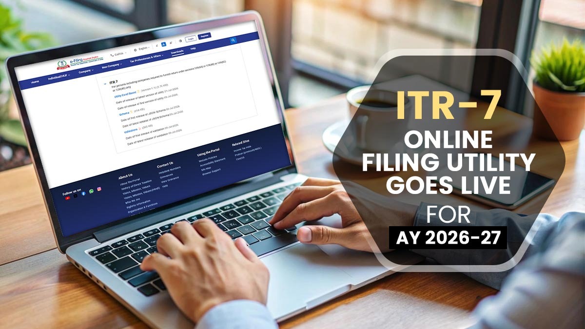 ITR-7 Online Filing Utility Goes Live for AY 2026-27