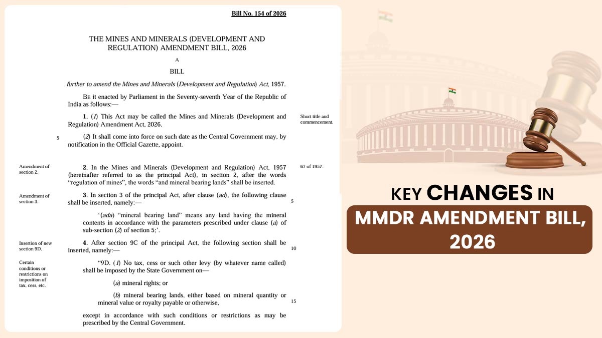 Key Changes in MMDR Amendment Bill, 2026
