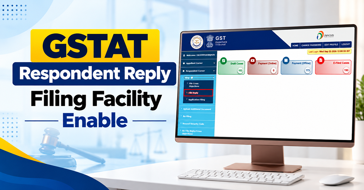 GSTAT Respondent Reply Filing Facility Enable